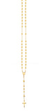 18K Gold Layered Oro Laminado Rosary