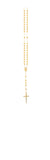 18K Gold Layered Oro Laminado Rosary 71.0081-24