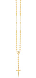 18K Gold Layered Oro Laminado Rosary