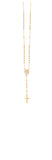 18K Gold Layered Oro Laminado Rosary 71.0103/1-18