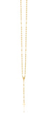 18K Gold Layered Oro Laminado Rosary