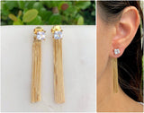 Chain Tassel Earring with Crystal 22.1437