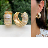 Pave Crystal Hoop Earring 23.2424