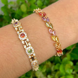 Colorful Gemstone Bracelets 73.0534-7