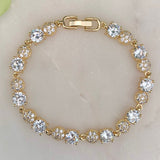 Classic Bracelet with Sparkling Crystals 73.0594-7.5