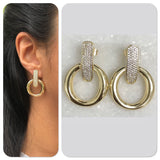 Glamorous Pave Hoop Earring 23.2306