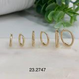 Unioro Gold Plated earrings 23.2747