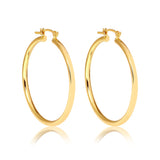 18K Gold Layered 44 mm Hoops 21.0180