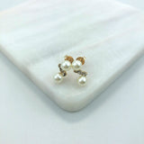 18K Gold Layered Earrings 21.0199/1