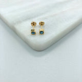 18K Gold Layered Kids Earrings 21.0205/1/6