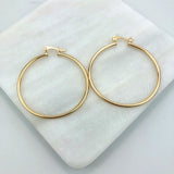 18K Gold Layered Hoops 21.0256