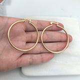 18K Gold Layered Hoops 21.0256