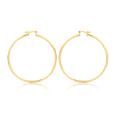 18K Gold Layered 54 mm Cylinder Hoops 21.0257