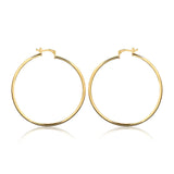 18K Gold Layered 49 mm Hoops 21.0260