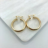 18K Gold Layered 35 mm Hoops 21.0266