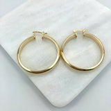 18K Gold Layered 59 mm Hoops 21.0267