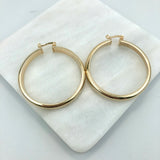 18K Gold Layered  44mm Hoops 21.0268