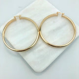 18K Gold Layered 59 mm Hoops 21.0269