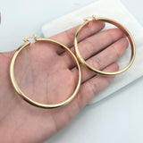 18K Gold Layered 59 mm Hoops 21.0269