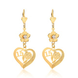 18K Gold Layered Earrings 21.0465/1