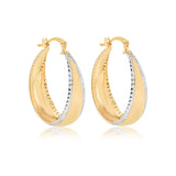 18K Gold Layered Hoops 21.0547