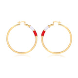 18K Gold Layered Hoops 21.0603/17