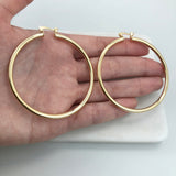 18K Gold Layered 57 mm Hoops 21.0900