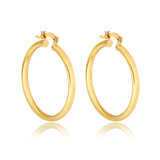 18K Gold Layered 35 mm Hoops 21.0901