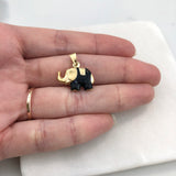 18K Gold Layered Enamel Elephant Shape Pendant 31.0032/1/2/3