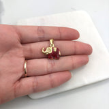 18K Gold Layered Enamel Elephant Shape Pendant 31.0032/1/2/3