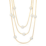 18K Gold Layered Necklace 71.0291/92-18