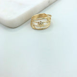 18K Gold Layered Ring 81.0007.6/7/8/9/10