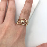 18K Gold Layered Ring 81.0007.6/7/8/9/10