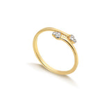 18K Gold Layered Ring 81.0083/1.6/7/8/9/10