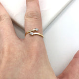 18K Gold Layered Ring 81.0083/1.6/7/8/9/10