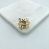 18K Gold Layered Ring 81.0089/1.6/7/8/9/10