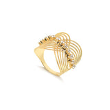 18K Gold Layered Ring 81.0089/1.6/7/8/9/10