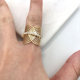 18K Gold Layered Ring 81.0089/1.6/7/8/9/10