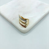 18K Gold Layered Ring 81.0091.6/7/8/9/10