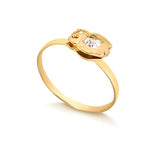 18K Gold Filled Oro Laminado Kids Ring 81.0123/1.1.5/2/3/4/5/7.1.5/2/3/4/5